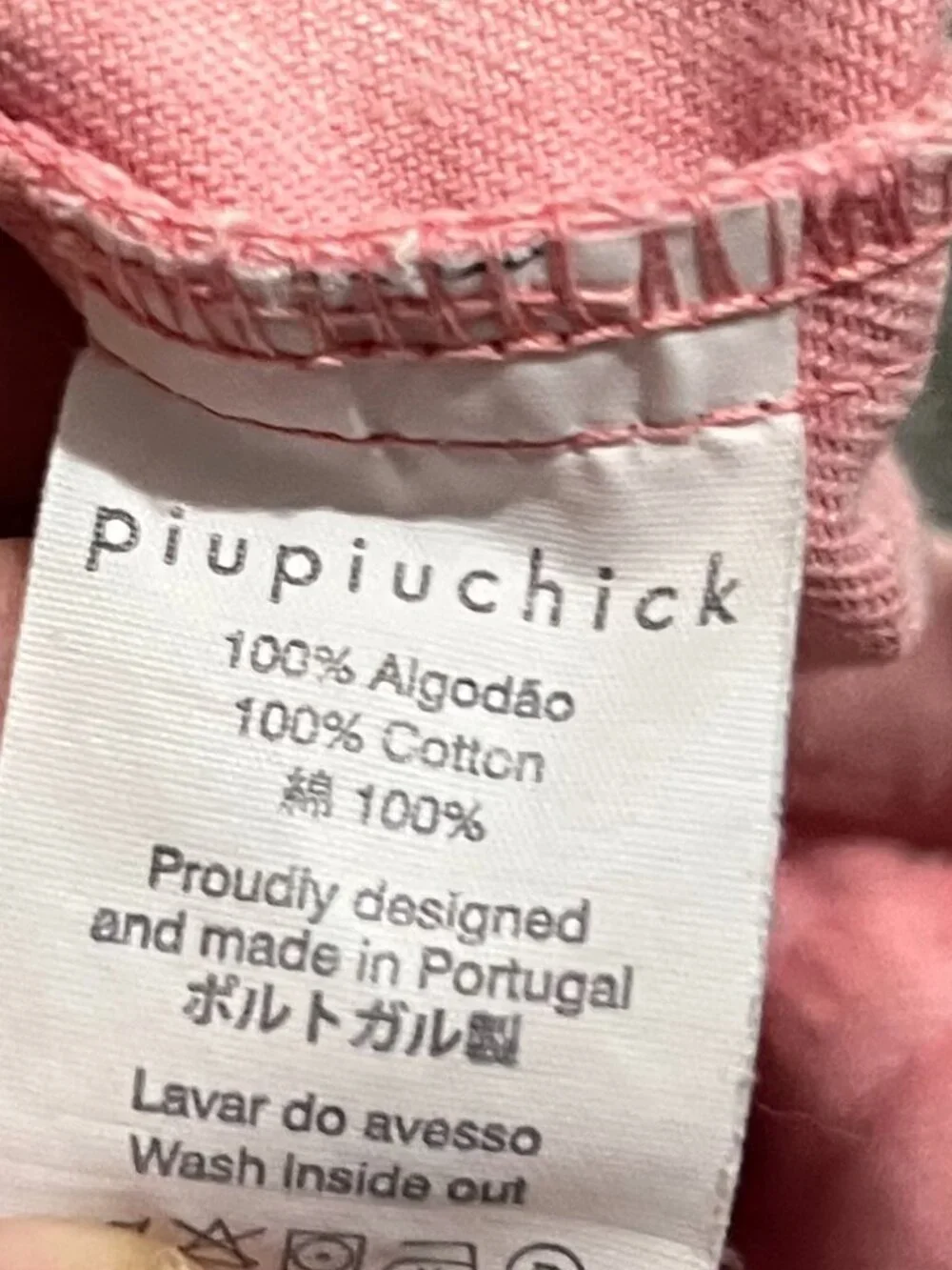 Piupiuchick Pink Straps Knee Length Dress Size 4